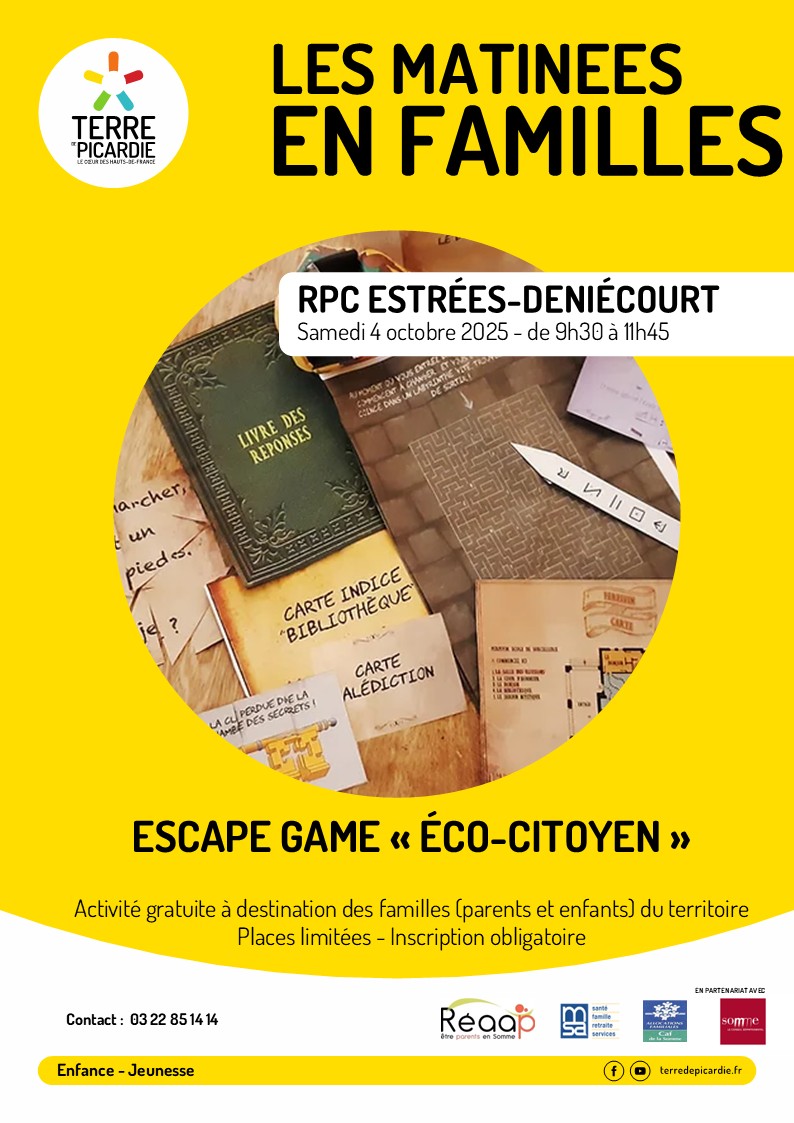 Lire la suite à propos de l’article Escape game « Eco citoyen » – 04/10/2025