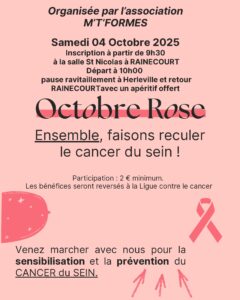 Lire la suite à propos de l’article Octobre Rose avec l’association M’T’FORMES