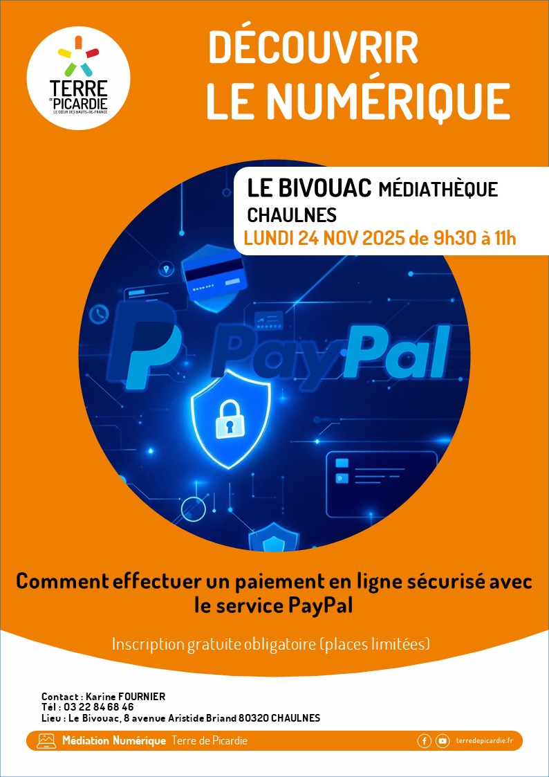 Lire la suite à propos de l’article Paiement en ligne sécurisé avec le service Paypal – 24/11/2025