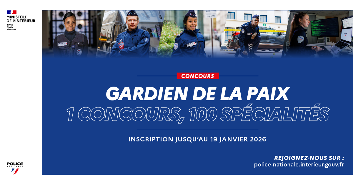 Lire la suite à propos de l’article Recrutement Gardien de la Paix