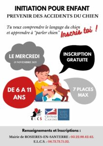 Lire la suite à propos de l’article Initiation pour enfant : prévenir des accidents du chien – 19/11/2025
