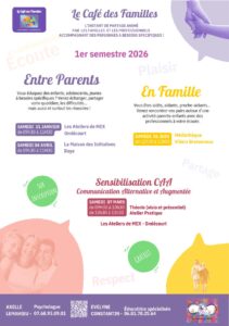 Lire la suite à propos de l’article Le café des familles : programme du 1er semestre 2026