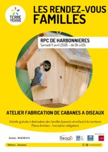Lire la suite à propos de l’article Les rendez-vous en famille : fabrication d&rsquo;une cabane à oiseaux – 11/04/2026