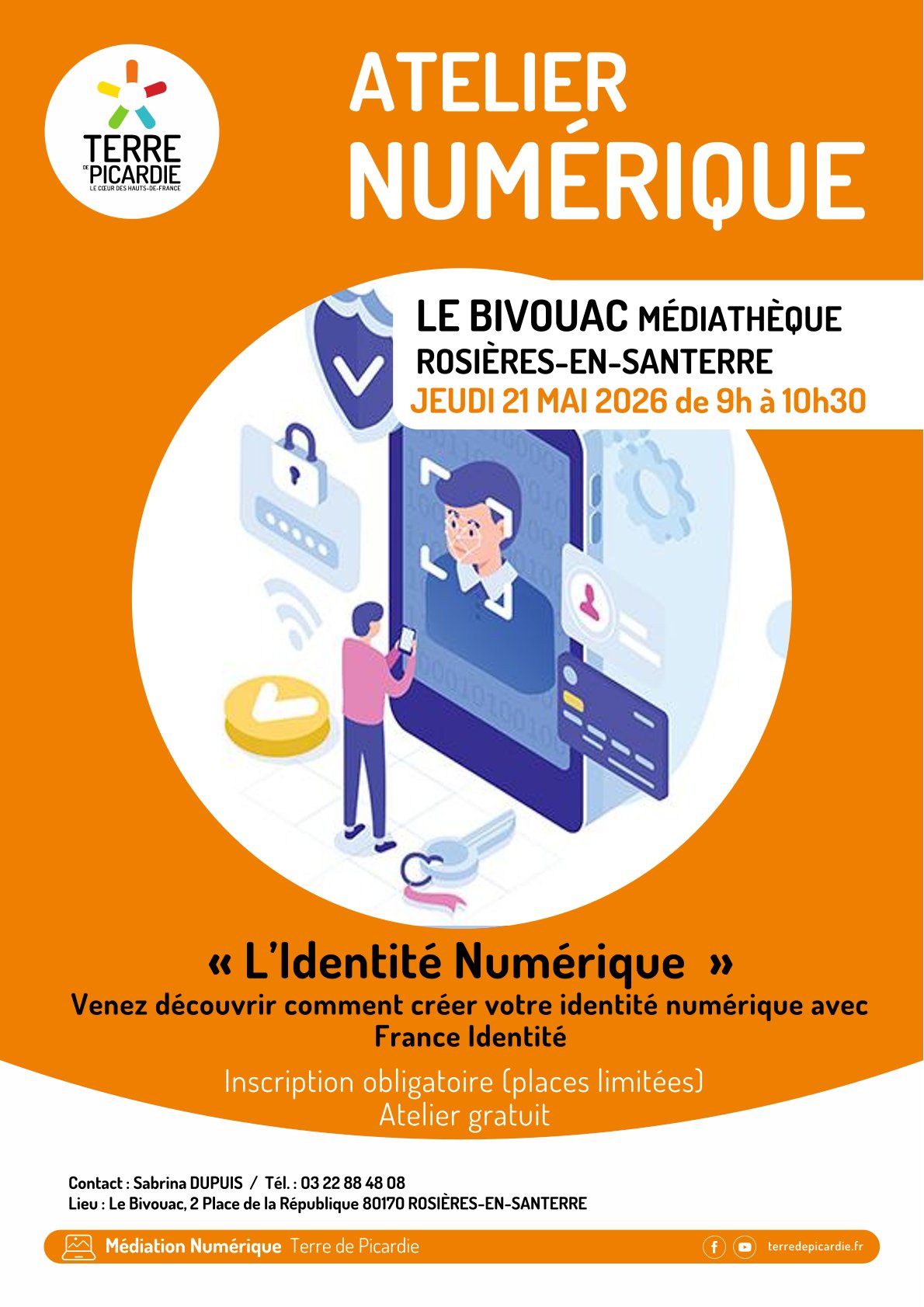 You are currently viewing Atelier numérique : L&rsquo;identité numérique – 21/05/2026