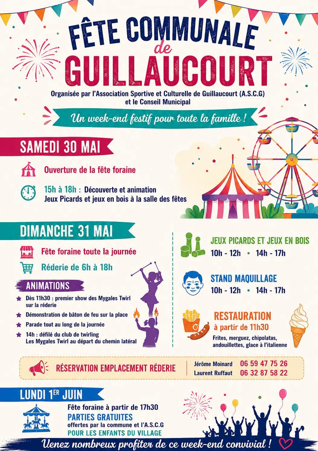 Fête locale du 30/05/26 au 01/06/26