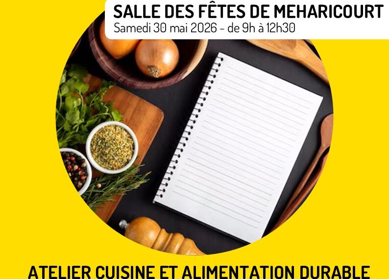 Atelier cuisine et alimentation durable : 30/05/2026