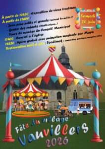 Lire la suite à propos de l’article Fête locale à Vauvillers : 20/06/2026