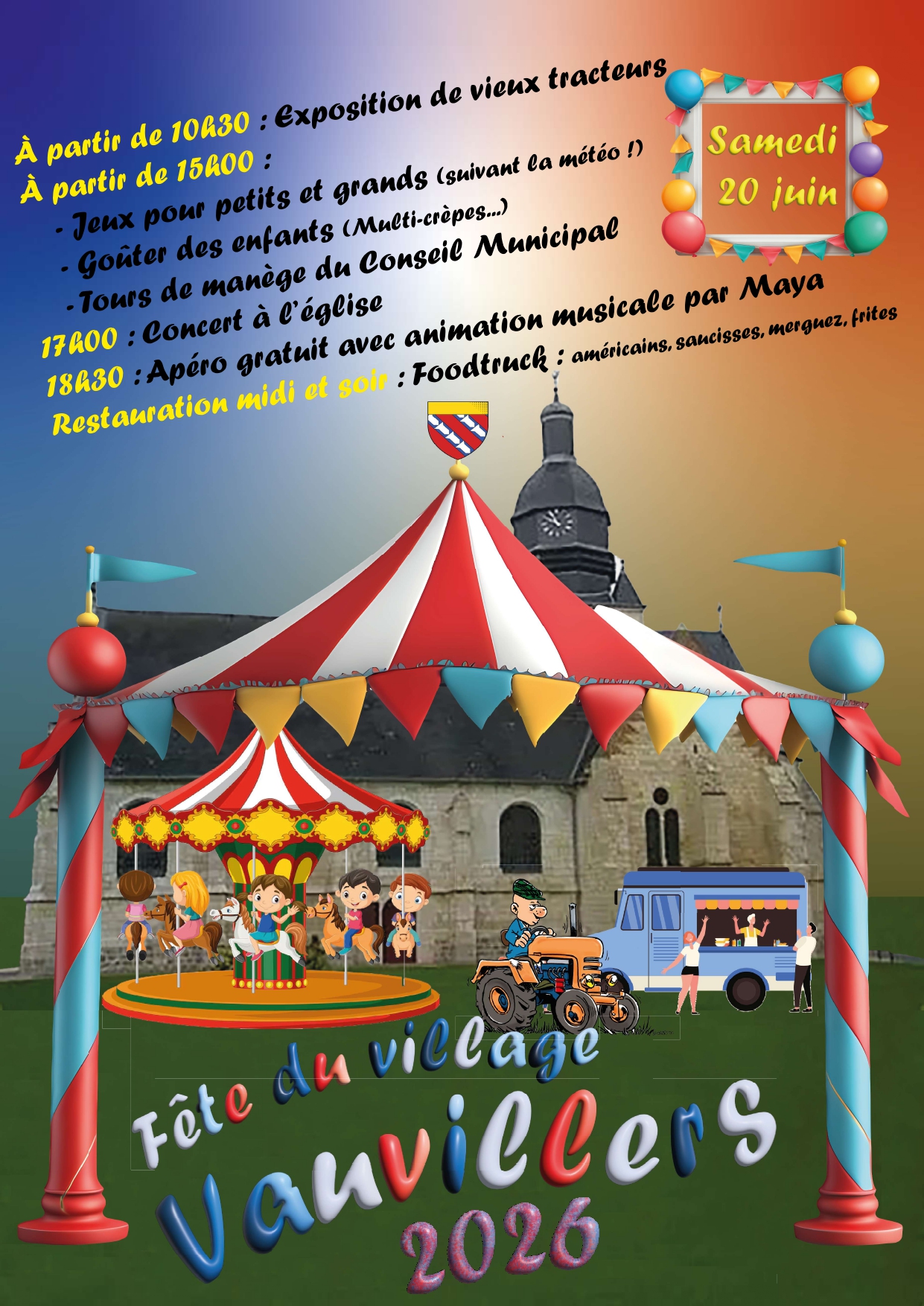 Fête locale à Vauvillers : 20/06/2026