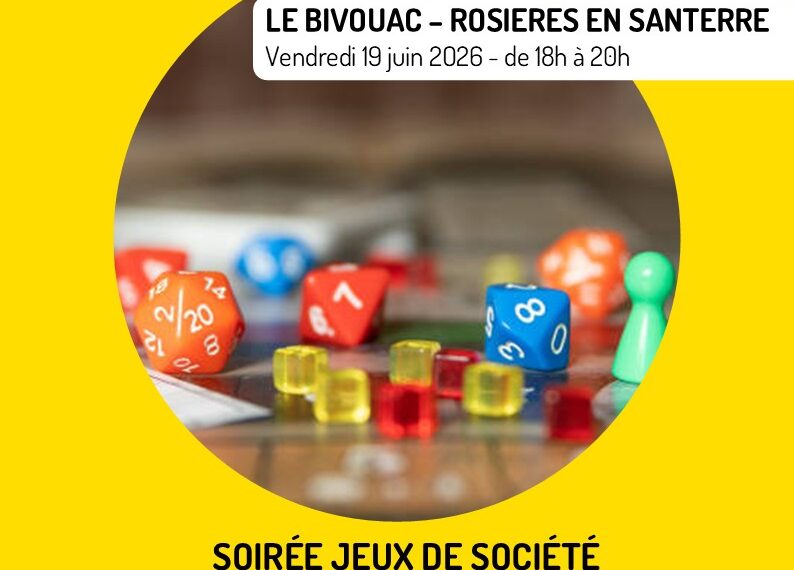 Soirée Jeux de société le 19/06/2026