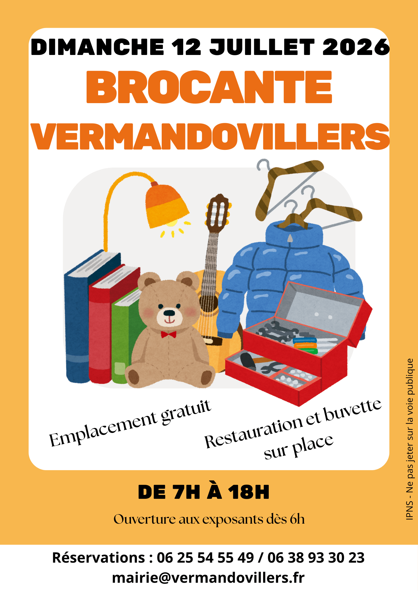 Brocante Vermandovillers le 12/07/2026