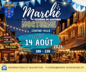 Lire la suite à propos de l’article Marché nocturne à Rosières en Santerre, le 14/08/2026